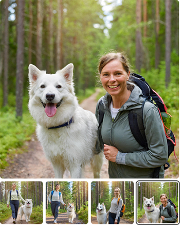 dog lovers dating profiles uk - images of women walking with dog at forest